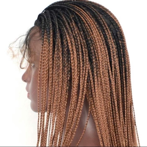 ?Kristin 18” #1B/30 Braided LaceFront WIG *NWT*? main image 5
